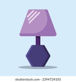 Table lamp icon. Subtable to place on hotel, interior, etc.