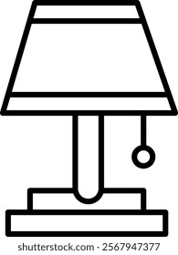 Table Lamp Icon Symbol Art Sign