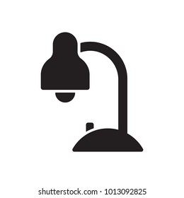 Table lamp icon symbol vector