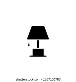 Table lamp icon template. Vector illustration 