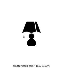 Table lamp icon template. Vector illustration 