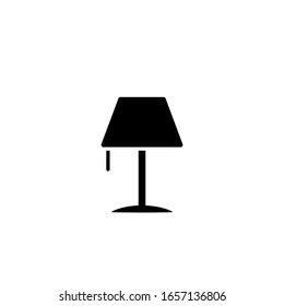 Table lamp icon template. Vector illustration 