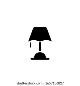 Table lamp icon template. Vector illustration 