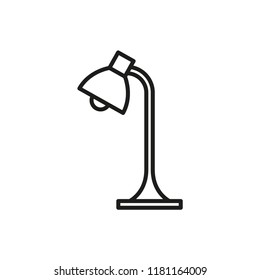 table lamp icon in trendy flat design 