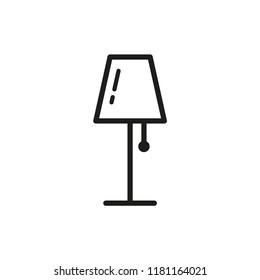 table lamp icon in trendy flat design 