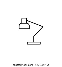 table lamp icon vector