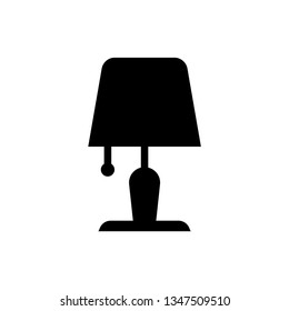 Table lamp icon vector