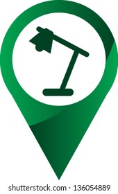 Table Lamp Icon Vector