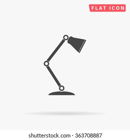 Table Lamp Icon Vector. 