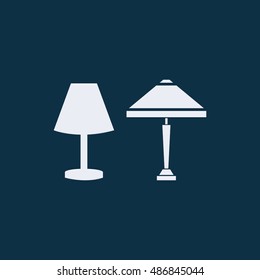 Table lamp Icon Vector