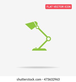 Table lamp icon. Vector concept illustration for design.