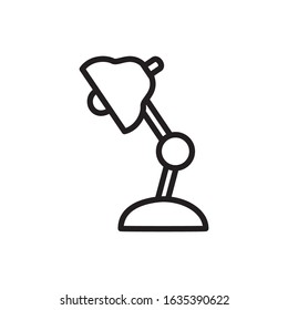 Table lamp icon vector design template