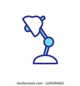 Table lamp icon vector design template