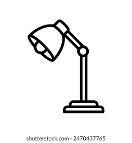 table lamp icon vector design template simple and clean