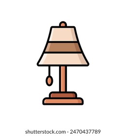 table lamp icon vector design template simple and clean