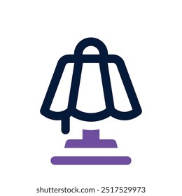 table lamp icon. vector dual tone icon for your website, mobile, presentation, and logo design.