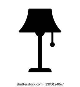 Table Lamp Icon Vector Illustration Logo Template