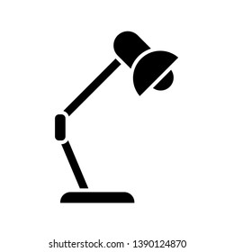 Table Lamp Icon Vector Illustration Logo Template
