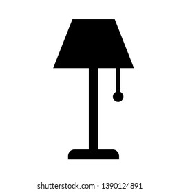 Table Lamp Icon Vector Illustration Logo Template