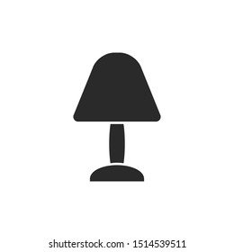 Table Lamp Icon Vector Illustration 