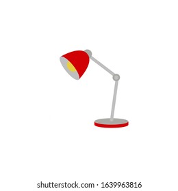 Table lamp icon. Vector illustration. Flat design