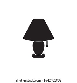 Table Lamp Icon Vector Illustration 