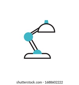 Vektorillustration der Tischlampe Symbol. Tischlampen-Symbol, modernes Design