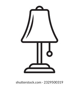 table lamp icon vector illustration logo design