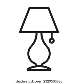 table lamp icon vector illustration logo design