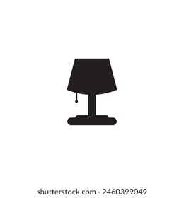 Icono de lámpara de mesa Ilustración de Vector Diseño de logotipo