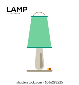 Table lamp icon vector. Table lampsign on white background. Table lampicon for web and app