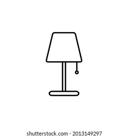 table lamp icon, lamp vector, light illustration 