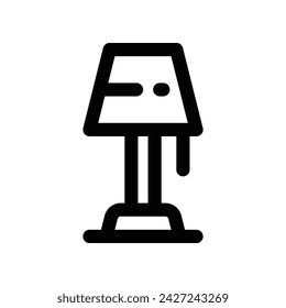 table lamp icon. vector line icon for your website, mobile, presentation, and logo design.