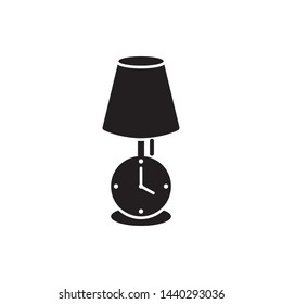 Table Lamp Icon Vector Logo Template -Vector