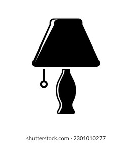Table lamp icon vector on trendy design