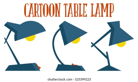 Table lamp icon. Vector set