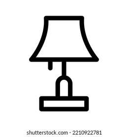Table Lamp Icon Vector Symbol Design Illustration