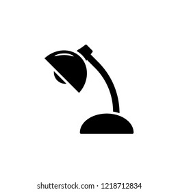 Table lamp Icon Vector in White Background. EPS 10.