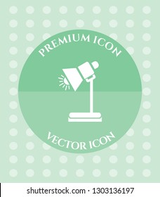 Table Lamp Icon for Web. Application, Software & Graphic Design.