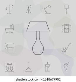 Table lamp icon. Web icons universal set for web and mobile