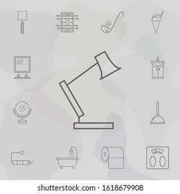 Table lamp icon. Web icons universal set for web and mobile