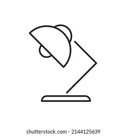 table lamp icon for website, symbol, presentation 