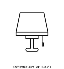 table lamp icon for website, symbol, presentation 