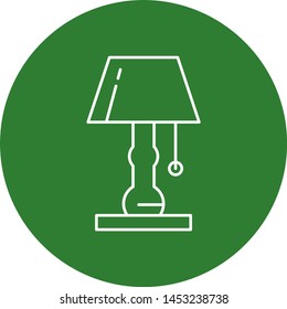Table lamp icon for your project
