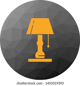 Table lamp icon for your project
