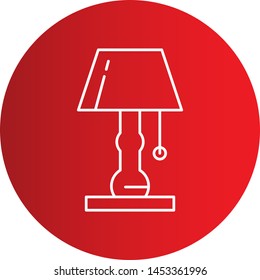 Table lamp icon for your project
