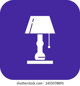 Table lamp icon for your project
