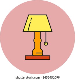 Table lamp icon for your project
