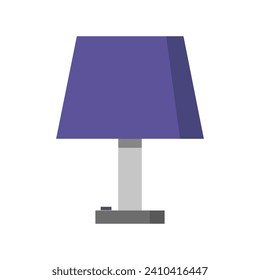 Table lamp illustrated on white background