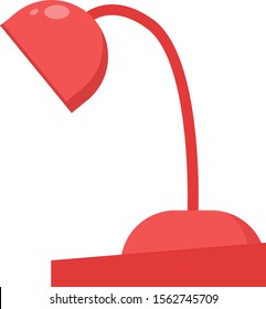 Table lamp illustration vector on white background.